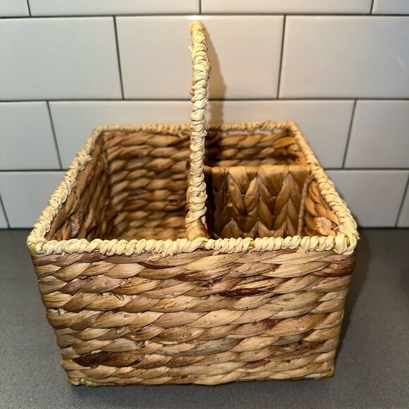 Wicker Basket Caddy - Picture 2 of 6